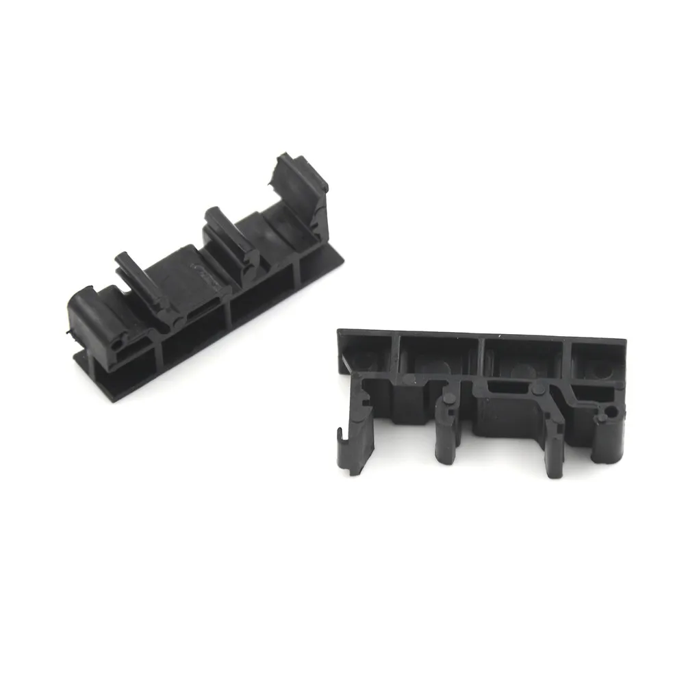 1Set=2pcs 4.3* 1* 2cm adapter+4 screws PCB DIN C45 Rail Mounting Adapter Circuit Board Bracket Holder Carrier Clips Black Green |