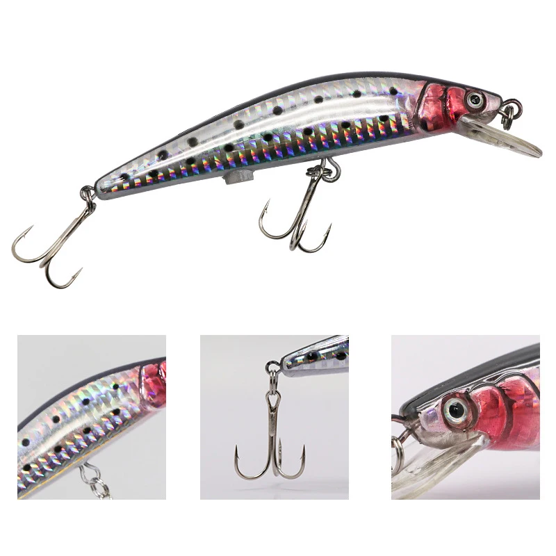

Fishing Lures Electric LED Light Artificial Vibration Fish Lure Night Fishing Professional Artificial Bait USB Rechargeable
