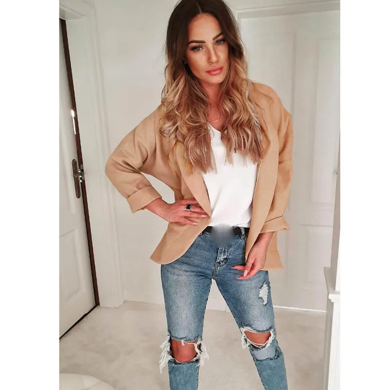 Новинка Осень 2019 женский кардиган свитер пальто маленький платок однотонный