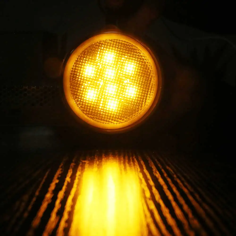 С DRL желтым передним запасным сигналом крыла в сборе с прозрачным объективом для