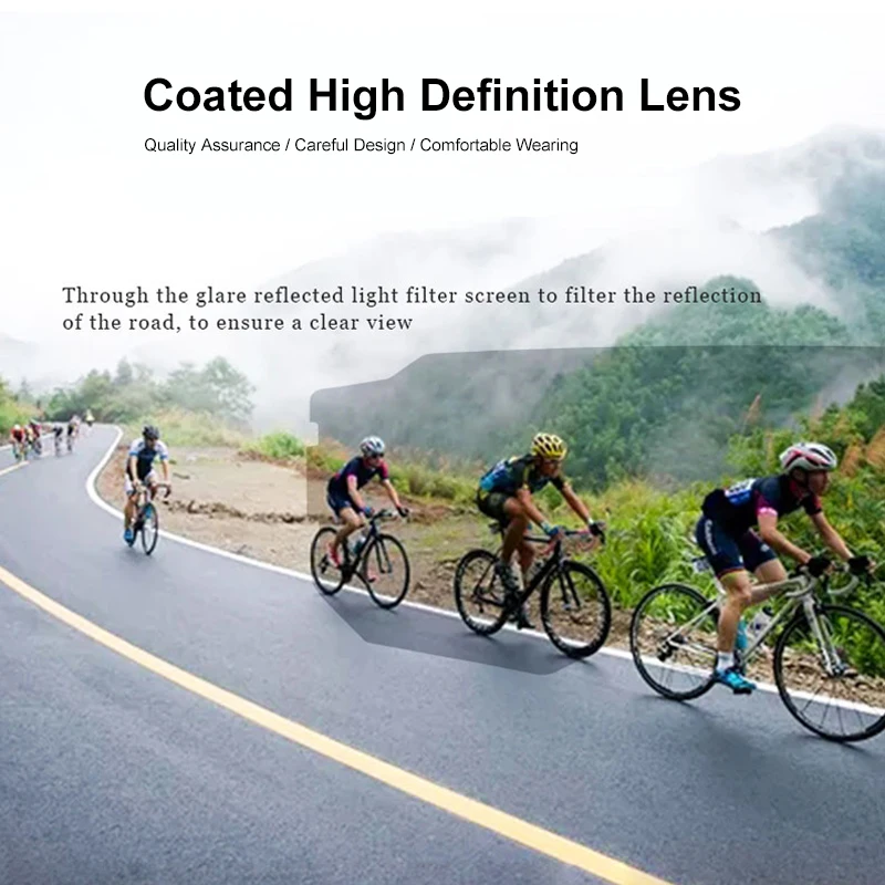 Фотохромные велосипедные солнцезащитные очки для мужчин 100% защиты от УФ-лучей, ветрозащитные очки для велоспорта на открытом воздухе, чехол для очков в комплекте.