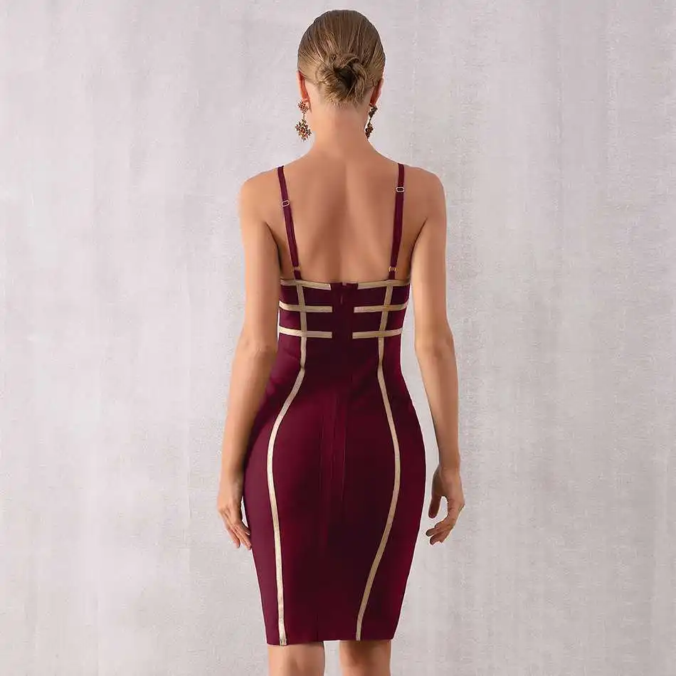 Облегающее платье Seamyla в черную полоску на бретельках без бретелек женское