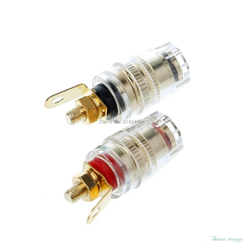 For 1 Pair 4mm Binding Post Terminal Speaker Test Banana Plug Socket Connector Amplifier Promotion | Строительство и ремонт