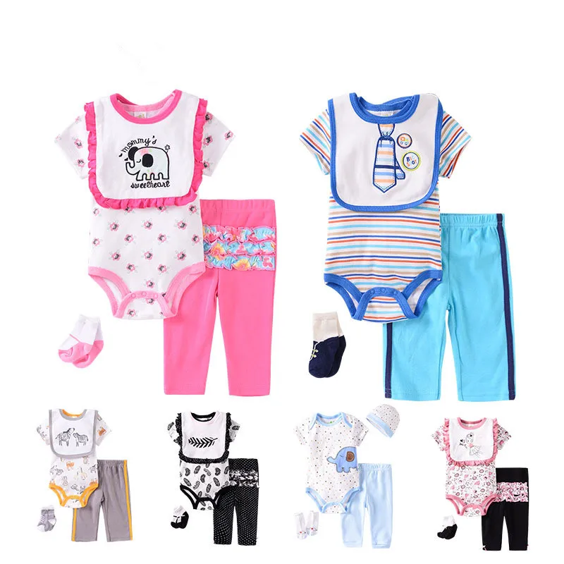 Летние комплекты одежды для малышей 2020 год хлопковые маленьких девочек костюм