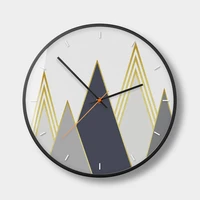 creative simple cartoon mountain series fashion custom wall clock nordic fresh living room bedroom bar clock