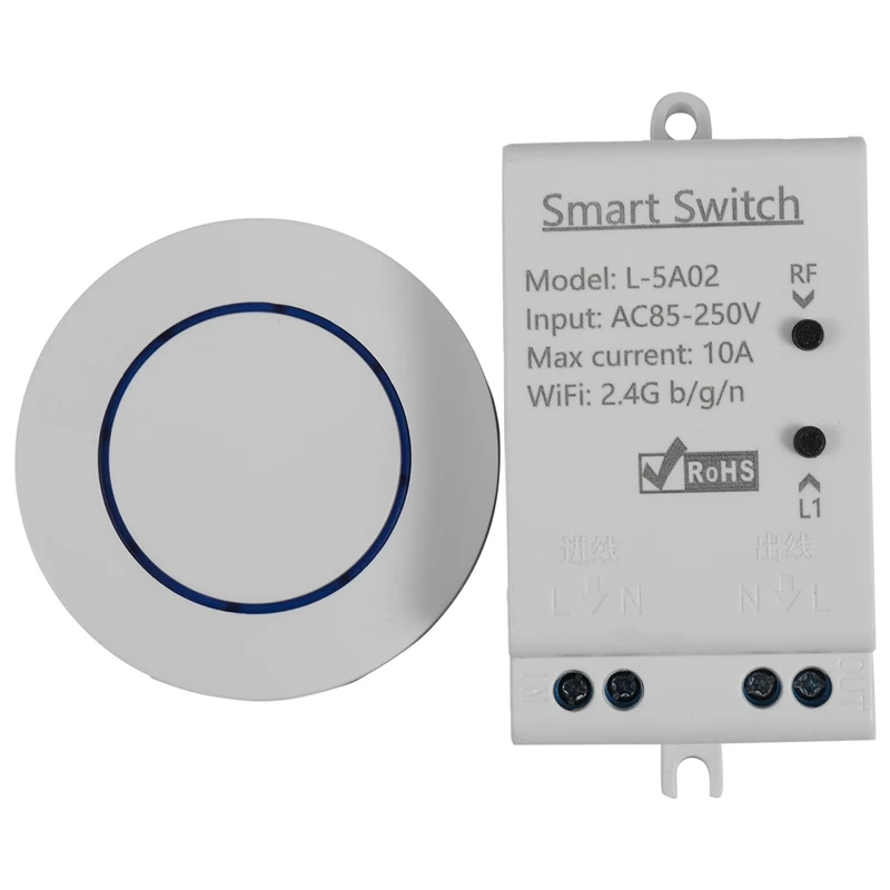 

EWeLink Home Smart WiFi RF Wireless Switch Timer Voice APP Remote Control Module Work with Google Home Amazon Alexa