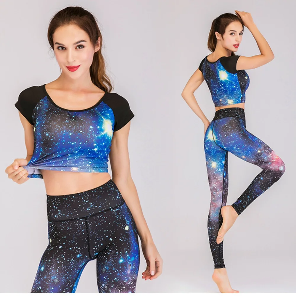 Цветочные спортивные Леггинсы для фитнеса балетные Бесшовные Брюки Женский