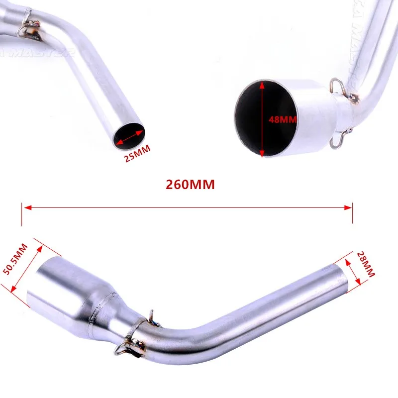 

MSX125 MSX 125 M3 contact middle pipe for HONDA MSX125 Grom Slip On