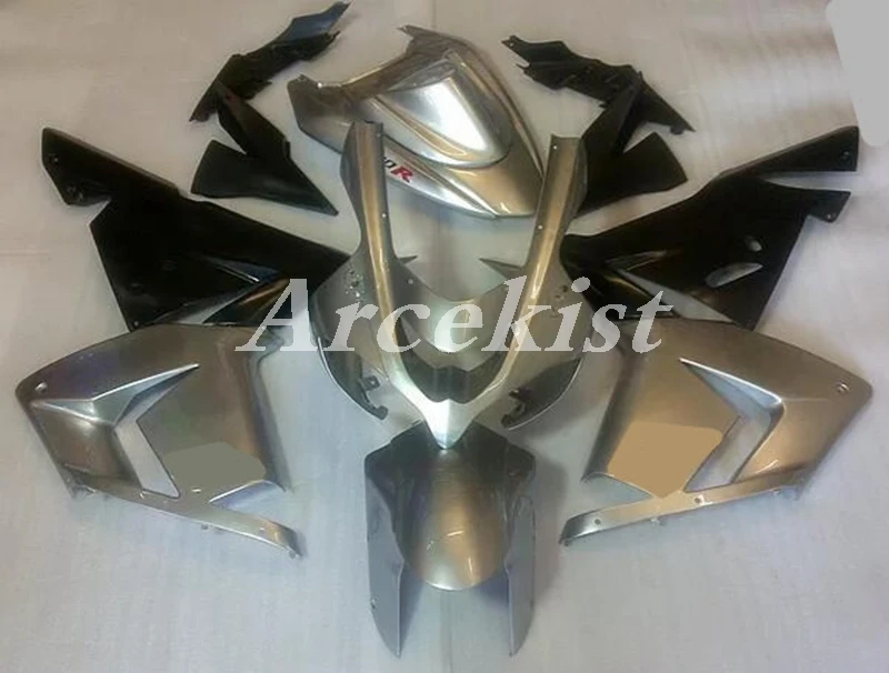 

New ABS whole Fairings Kit Fit for Kawasaki Ninja ZX-10R ZX10R 10R 2004 2005 04 05 Bodywork set Hot sales Silver