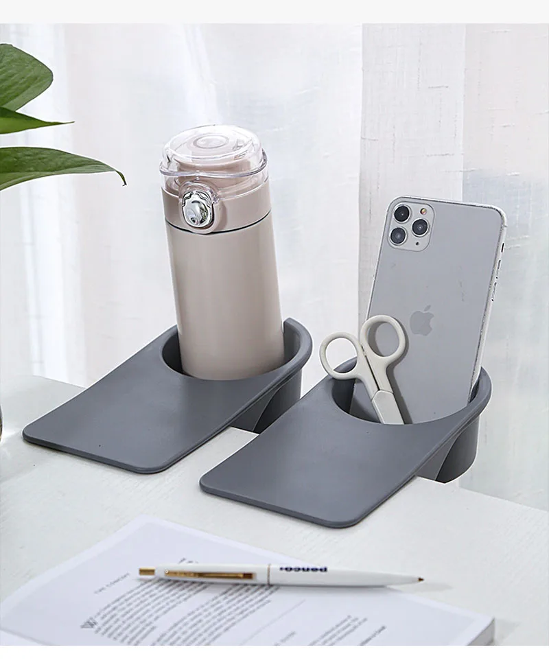 

1pcs Plastic Coffee Mug Desk Lap Table Holder Clip Home/office Kitchen Storage Creative Cup Folder Holder Drink Storage Clip