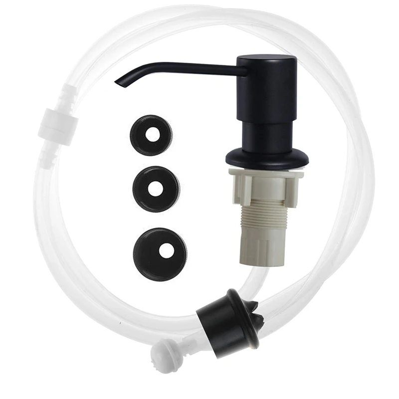 

Diy Soap Dispenser Pump & 47Inch Extension Tube No-Spill Kit for Home Kitchen Bathroom Sink of 25-38mm Mounting Holes
