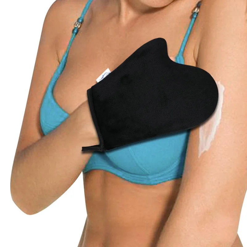 

4Pcs/set Self Tanning Mitt Applicator Kit Exfoliating Bath Towel Oiling Sunscreen SPA Gloves Back Lotion Applicators @M
