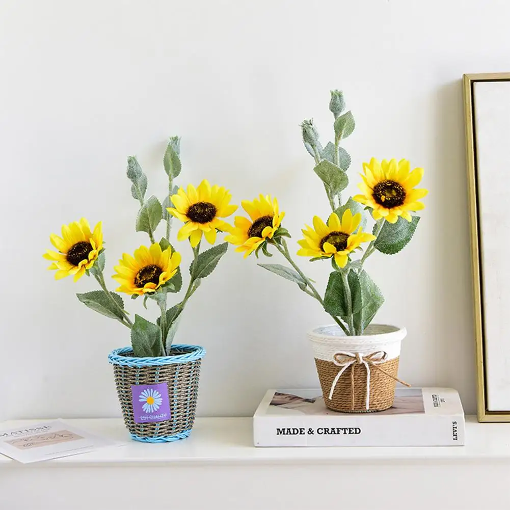 Подсолнухи своими руками искусственное растение искусственный цветок материал