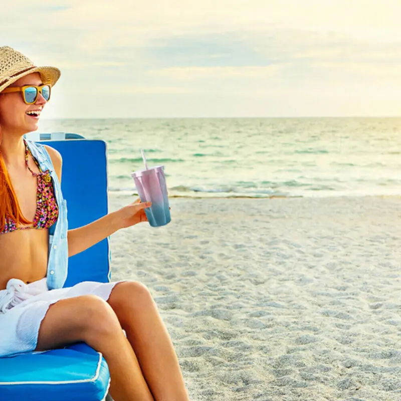 Креативные чашки из нержавеющей стали с алмазным градиентом и соломинкой 500 мл