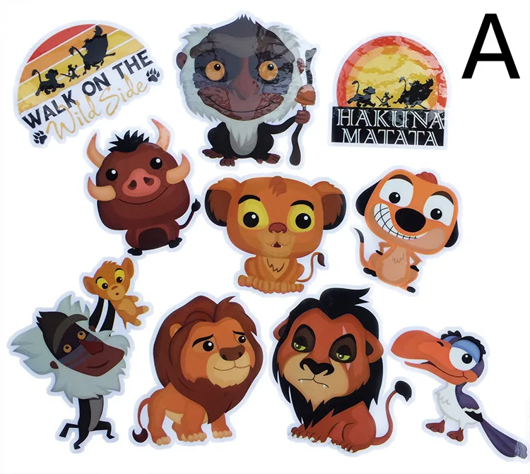 50 листов в партии vsco Король Лев водонепроницаемый гик серии наклейки бомба pusheen