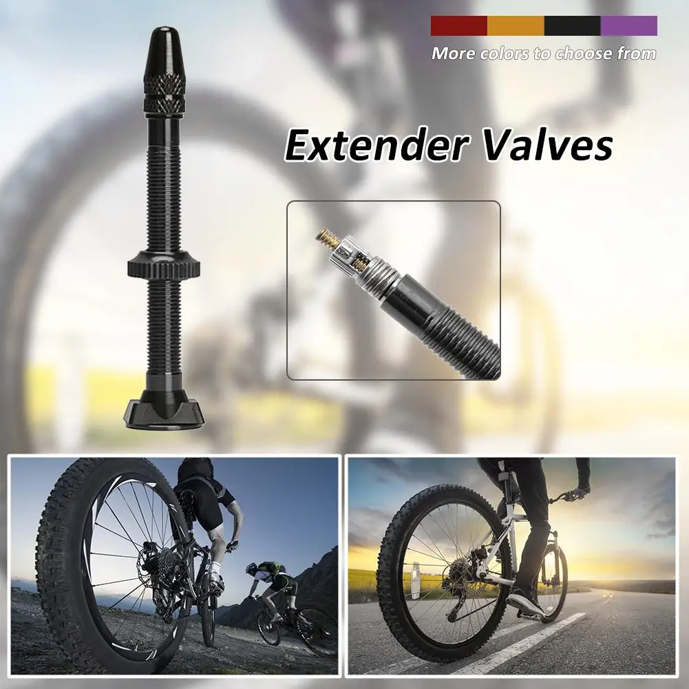 

40/60mm MTB Road Bike Extender Valves Ultra-light Aluminum Tubeless Valve Core for Bicycle Tubeless Tire Bike Parts