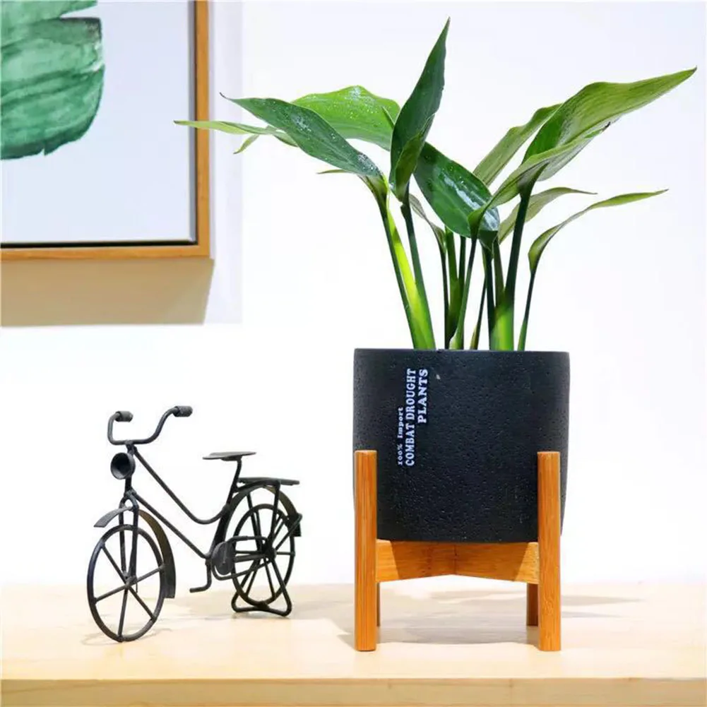 

Скандинавский Настольный Твердый Деревянный Цветочный Стенд, цемент, суккуленты, цветочный горшок, простая спальня, дом, балкон, сборка, сад...