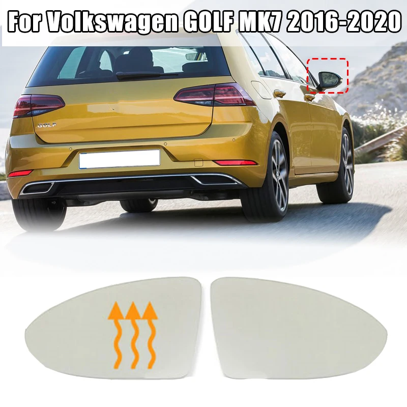Боковое зеркало заднего вида с подогревом стеклянный объектив для Volkswagen VW GOLF MK7