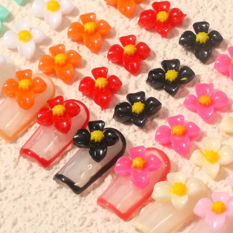 

10 шт., декоративные трехмерные Лепестковые цветы для маникюра