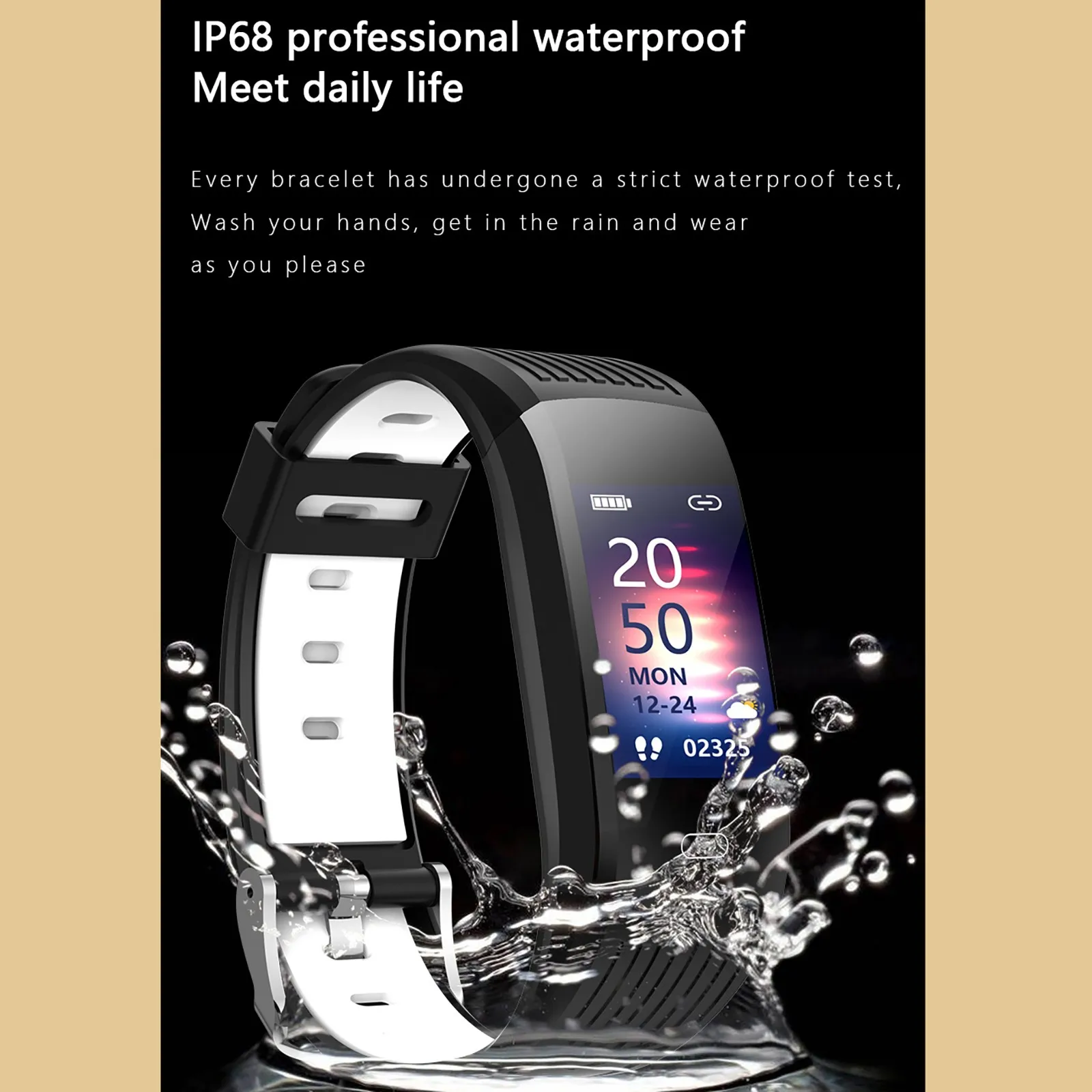 ZERO- Sports Smart Bracelet IP68 Waterproof 0.96&quot TFT Screen Bluetooth 4.0 Calls Sleep Mornitoring Men's/Women's Wristband |