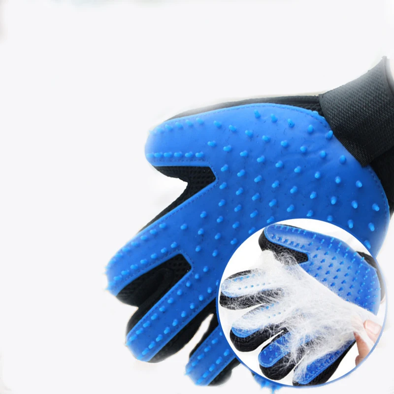 

Перчатка для груминга собак и кошек, шерстяная перчатка для вычесывания шерсти домашних животных, расческа, перчатка для чистки питомцев, м...