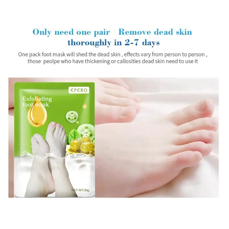 1 пара оказывающего отшелушиващее и смягчающее действие на педикюрные носочки