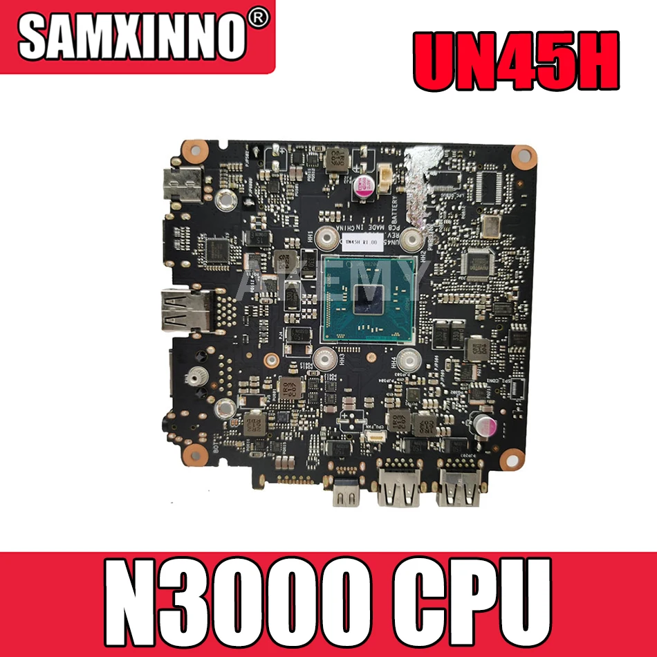 

Akmey mianboard для ASUS VivoMini UN45H UN45H-VM062M Mini HD материнская плата компьютера N3000 2 ядра 90MS00R0-R03000