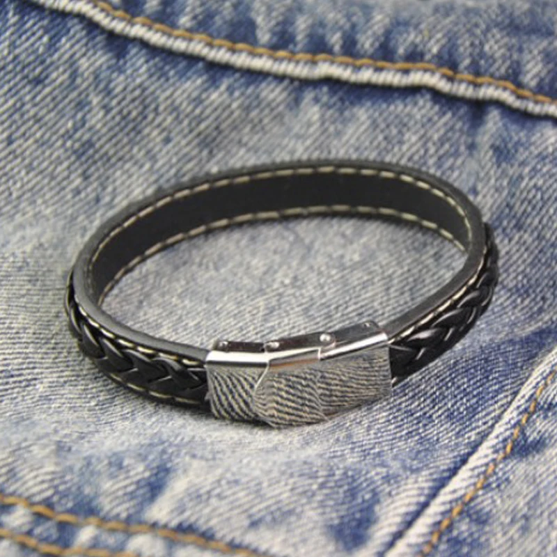 Новые модные браслеты из натуральной кожи очаровательные с пряжкой винтажные