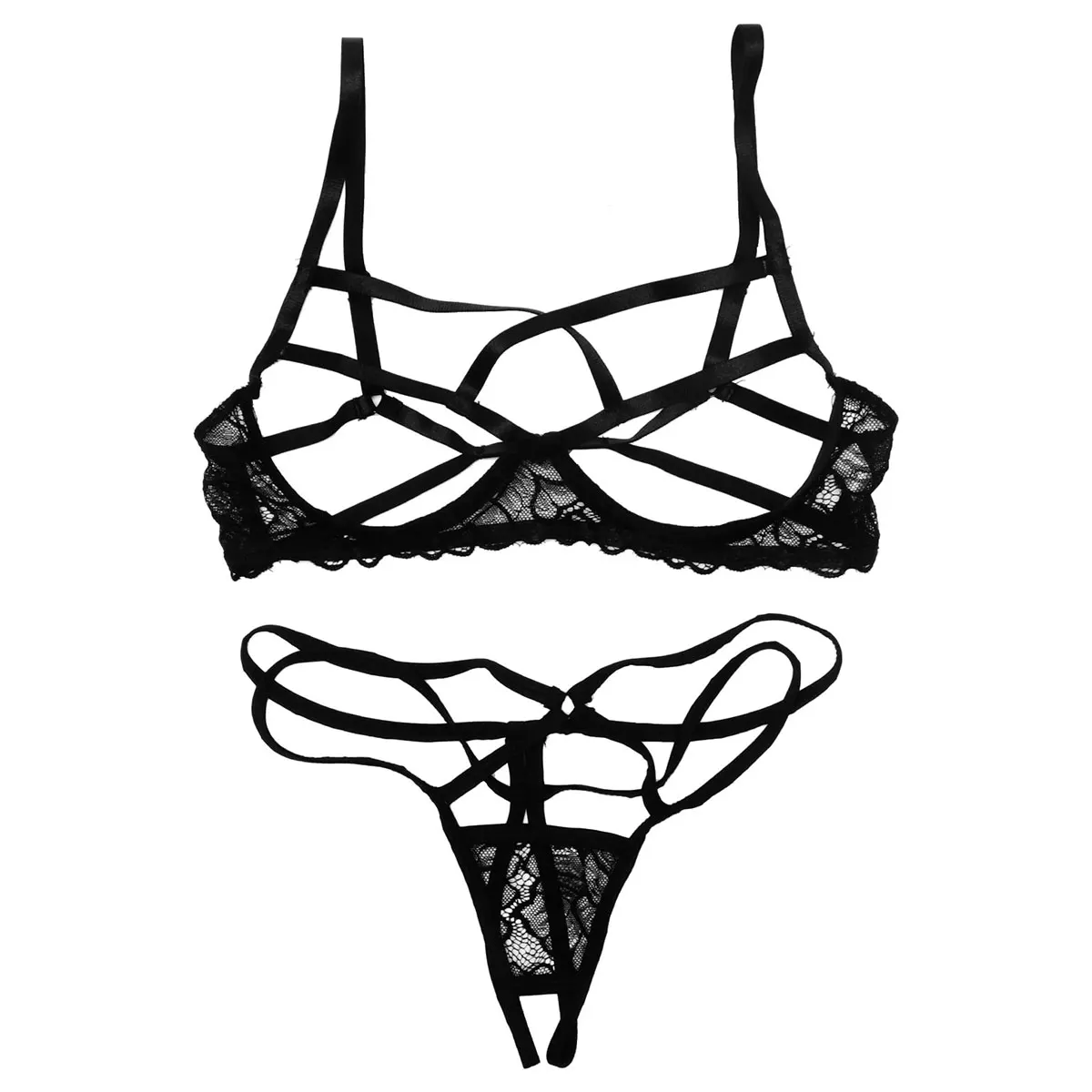 Женское микро-бикини эротическое прозрачное кружевное нижнее белье откровенное