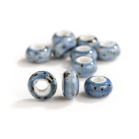 1510pcs special round retro big hole ceramic porcelain bead pendant jewelry making beads handmade materials bracelet xn196