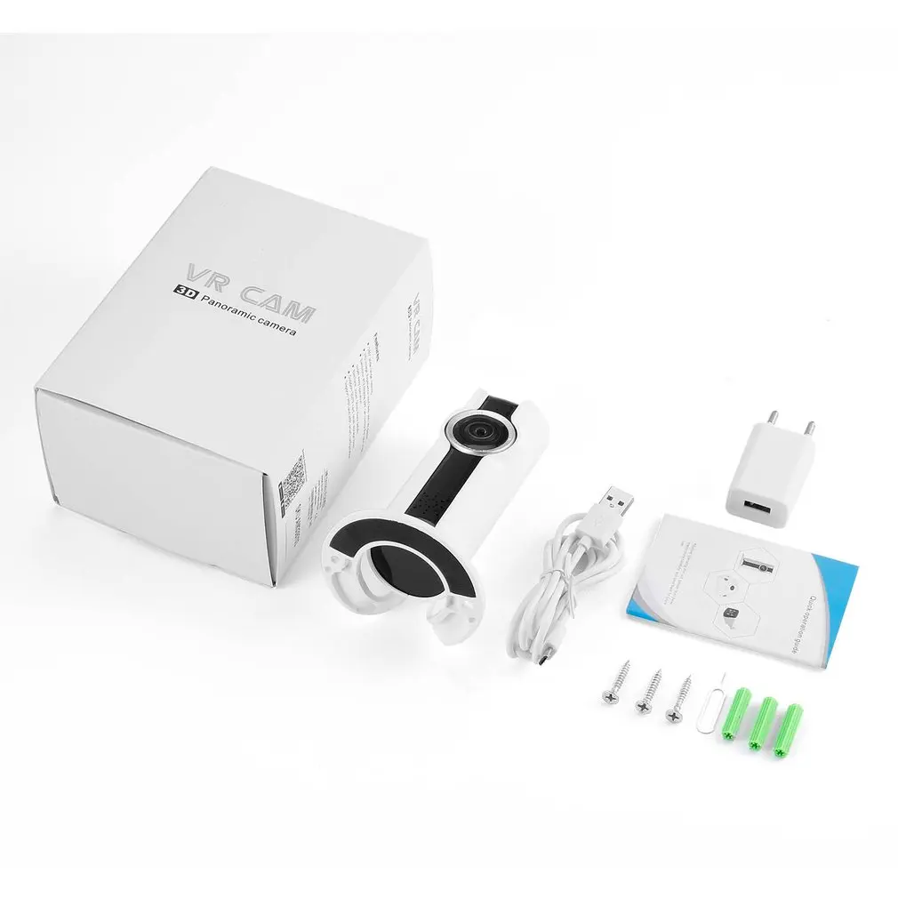 LESHP 1.0MP VR CAM 3D панорамная IP камера беспроводная Wifi наружная Водонепроницаемая