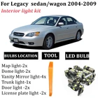 13x Автомобильный светодиодный Canbus для Subaru Legacy IV Sedan BL Wagon BP 2004 2005 2006 2007 2008 2009 Автомобильный светодиодный внутренний купольный светильник
