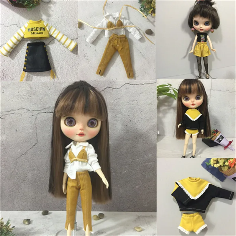 Модная одежда ручной работы для куклы блайз летние наряды модная кукольная топ