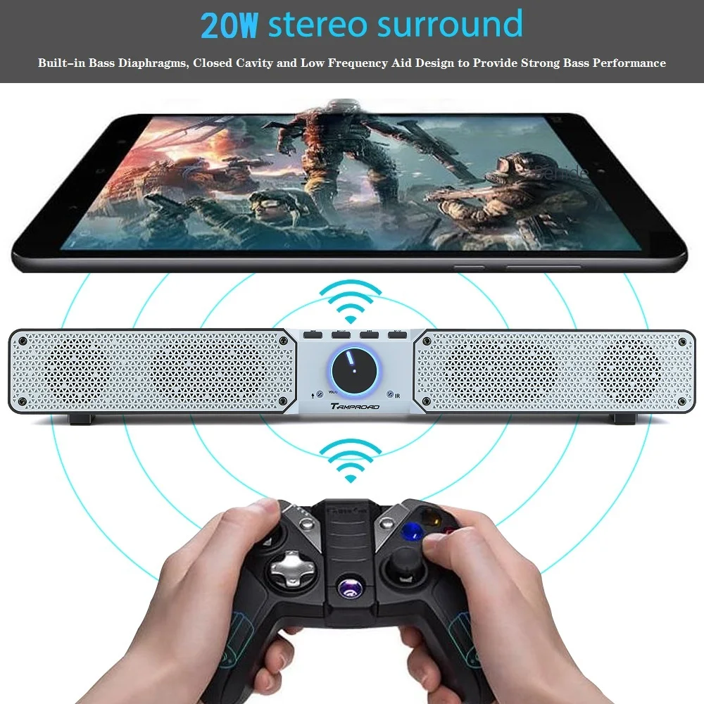 Bluetooth Колонка TOPROAD портативная 20 Вт с пультом ДУ|Портативные колонки| |