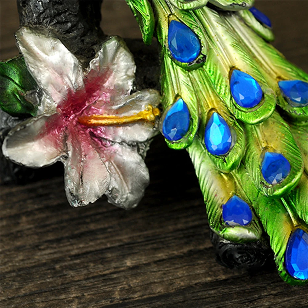 Талисман павлина из смолы красивое украшение креативные подарки мебель для дома