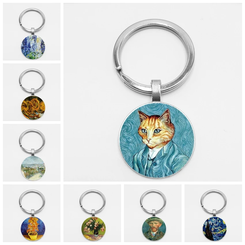 Винтажная подвеска в стиле Харадзюку с изображением Ван Гога|Брелоки| |