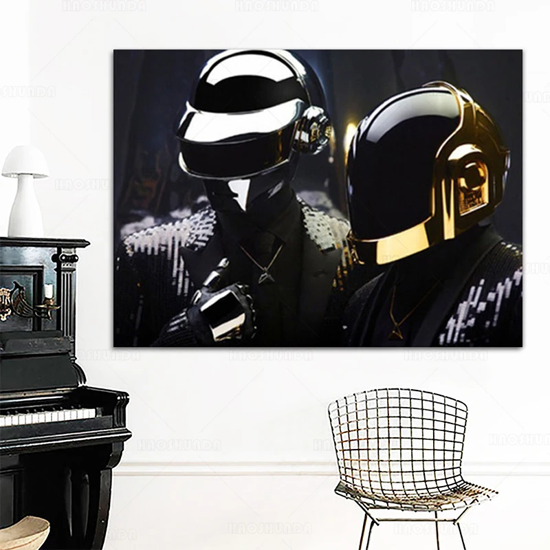 Daft панк маска Поп-музыка певица постер на продажу настенная живопись Гостиная