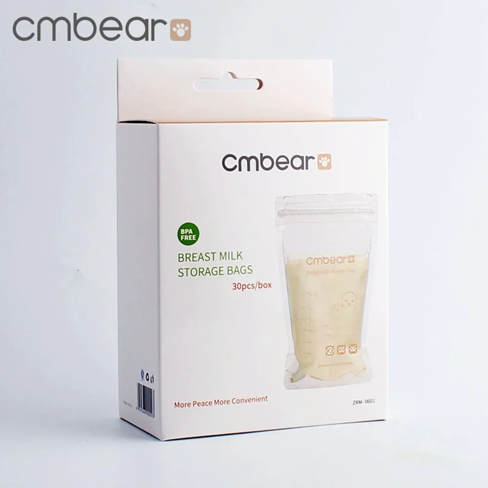 Cmbear 30 шт пакет для хранения грудного молока 220 мл без бапа морозильная камера