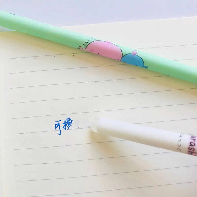 3 шт./партия милая ручка Sumikko Gurashi стираемая гелевая 0 38 мм для подписи школьные