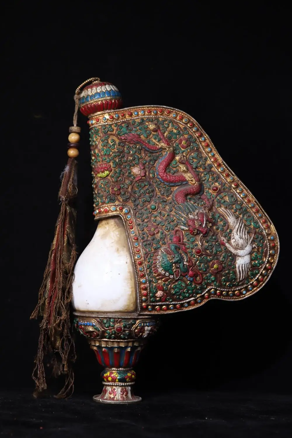 Статуя Тибетского храма из старой бронзы SIYAO