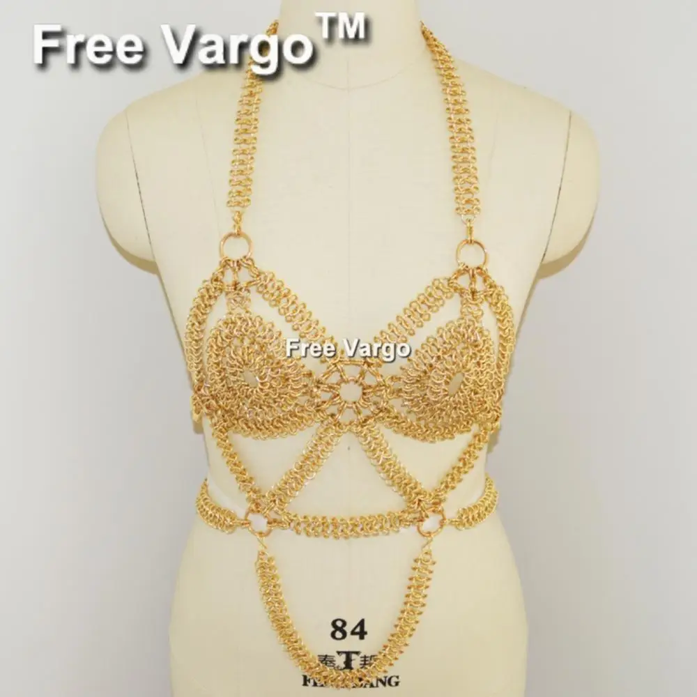 Горящий человек портупея жгут рейв Золотая цепь для тела укороченный лучшие