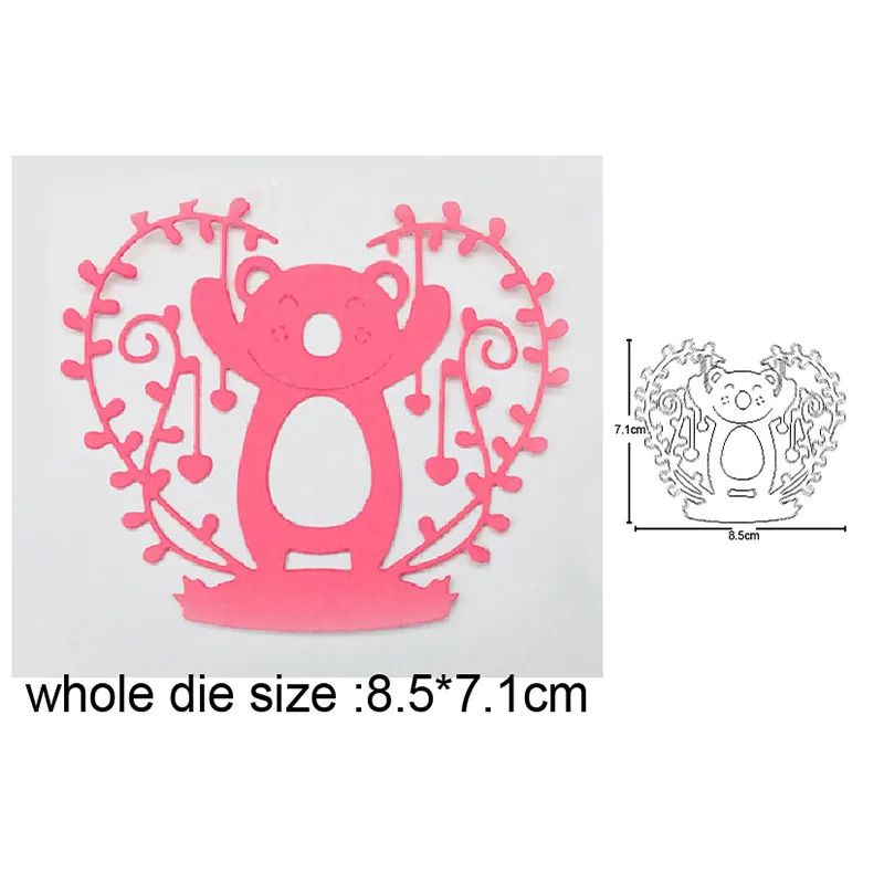 

Craft dies metal cutting dies cut die mold Animals Bear Wreath Scrapbook dies paper craft knife mould blade punch stencils dies