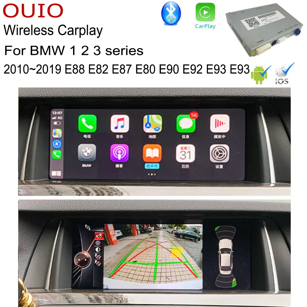 Android Carlief/беспроводной Carplay для BMW 1 2 3 серии E88 E82 E87 E80 E90 E92 E93 EVO NBT CIC адаптер