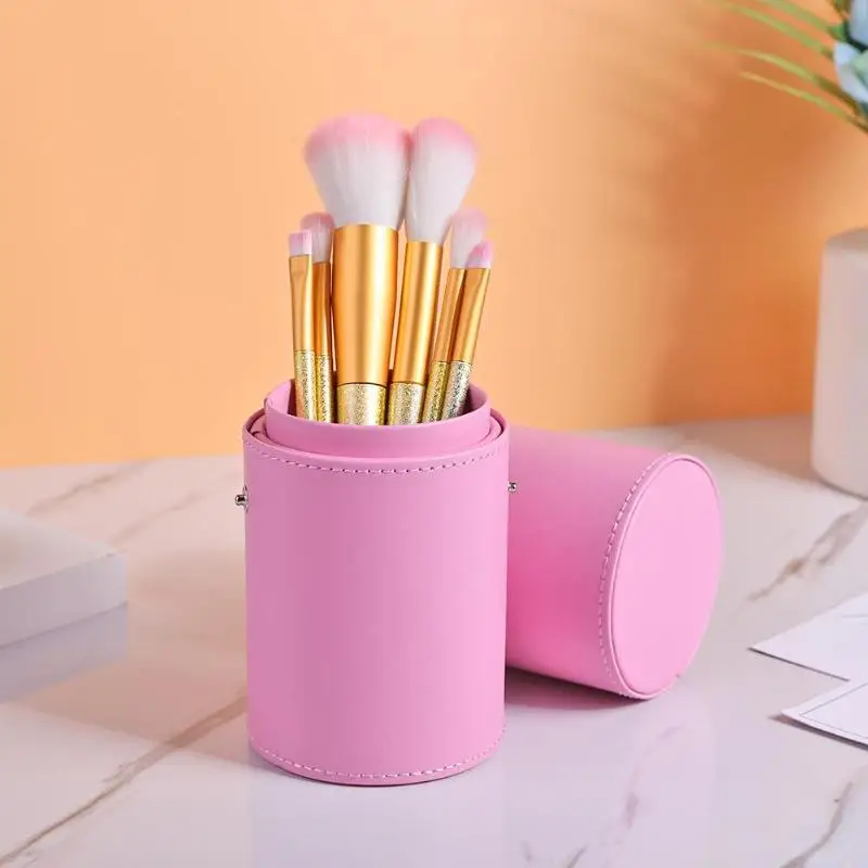 Портативные дорожные кисти для макияжа Круглый держатель ручки косметический