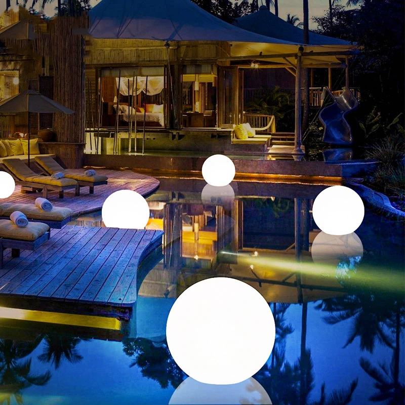 

Remote Outdoor Waterproof Lawn Lamp LED Garden Lights Ball RGB Christmas Landscape Swimming Pool Floating Decorative Lighting