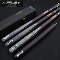 riley high end professional handmade excellent 34 piece snooker cue kit with case with extension 10mm billiard snooker stick