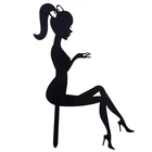 Акриловый Топпер для торта на высоких каблуках для девушек и женщин, украшение для торта на свадьбу, день рождения