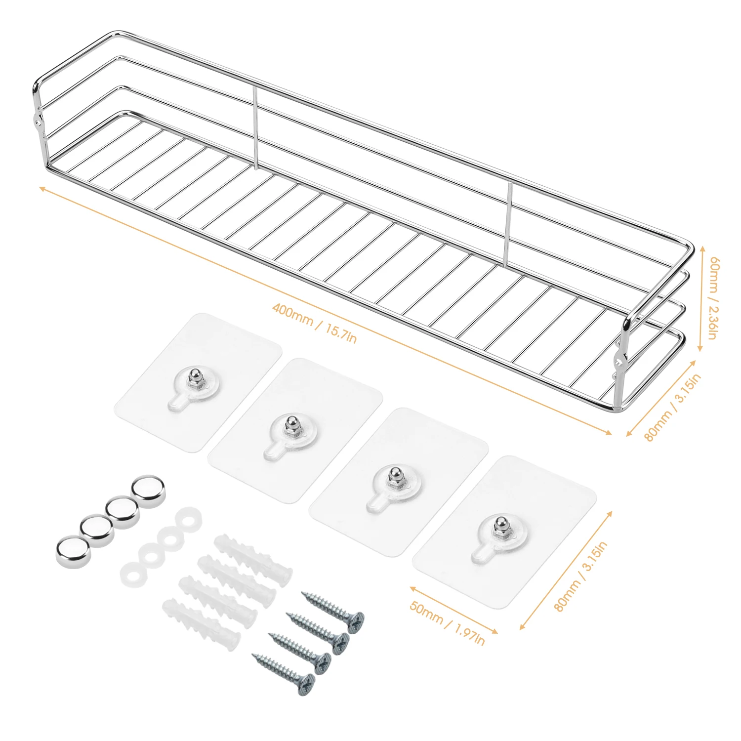 mimifly spice rack organizer wall mounted 2 pack floating shelves storage for kitchen cupboard pantry cabinet door pack of 2 free global shipping