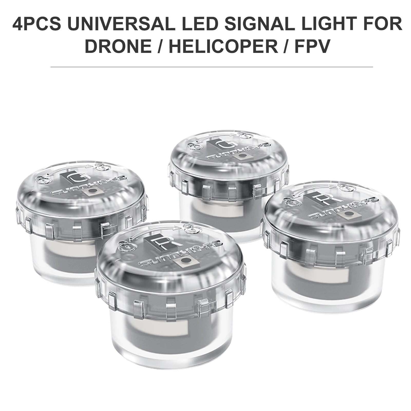

4PCS LED Flash Signal Light Flight Light Night Navigation for DJI Mavic Mini / 2 Mavic Air 2/ FIMI X8SE / EVO II Quadcopter FPV