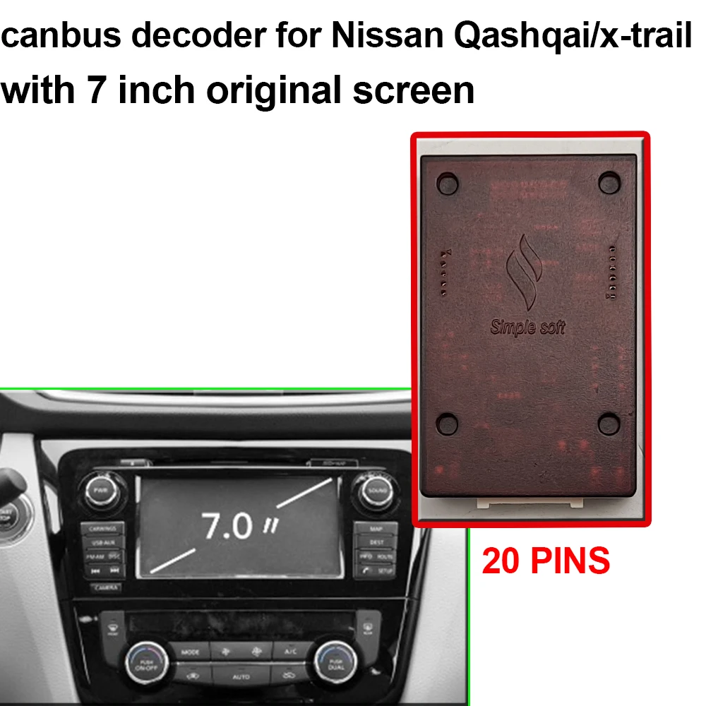 

Car Multimedia player canbus decoder for x-trail qashqai
